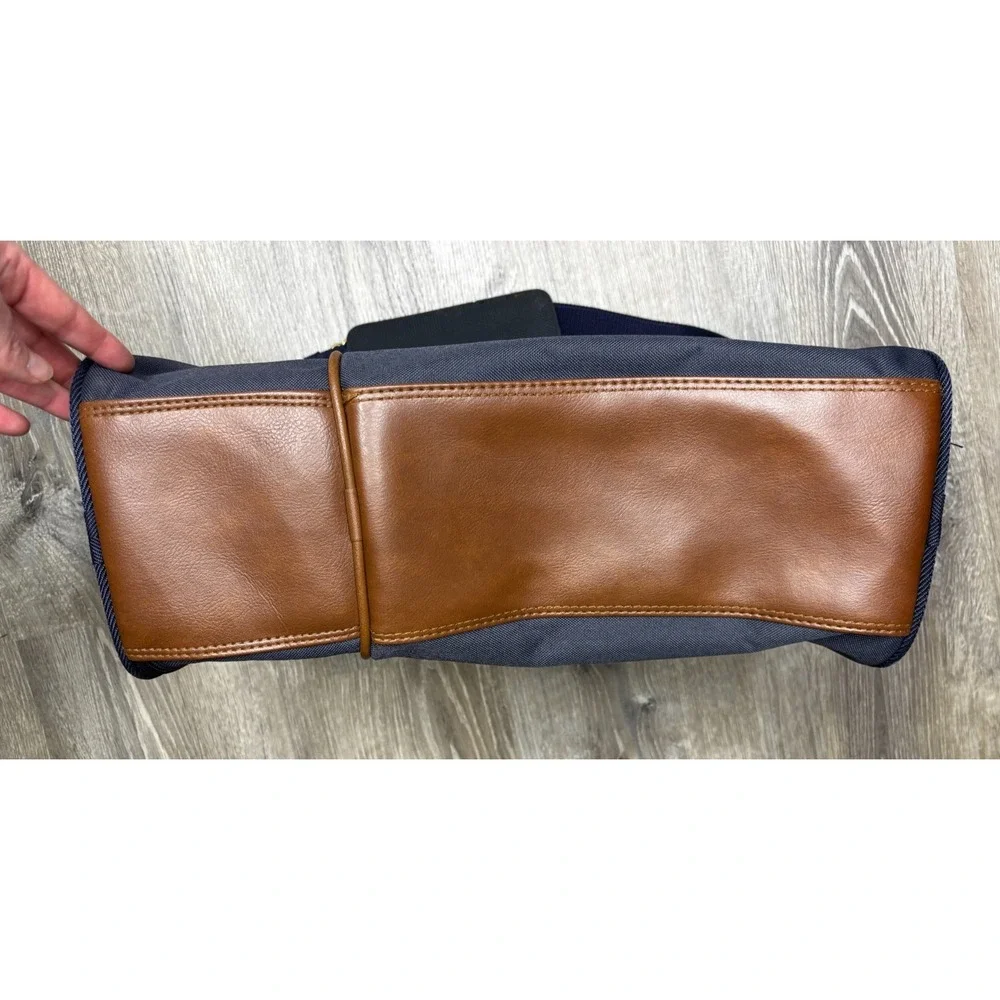 Samsonite Navy Blue Canvas Small Shoulder Bag Carry‎ On Travel Luggage